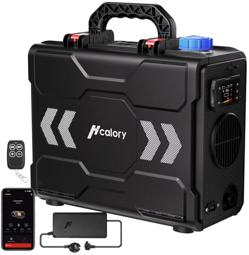 HCALORY AeroHeat 8kW Diesel Standheizung Tragbare Luftheizung 12V 24V 230V | Upgrade Toolbox Dieselheizung mit Bluetooth App & Netzteil Adapter, Heizung für Auto, LKW, Wohnmobil, Camping