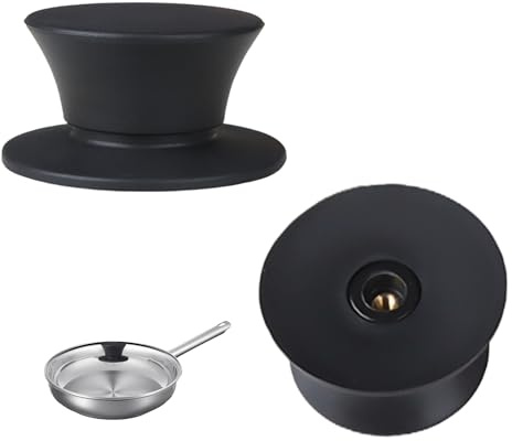 2er Set Topfdeckel Griff mit Schrauben,Universal Topfdeckelgriff Ersatzteile für Deckel,Hitzebeständige Grillfe für Kochgeschirr Deckel,Topfgriffe für Silit,Pfannendeckel für AMC Töpfe Ersatzteile