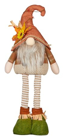 ZHUMCCY GNOME Mit Ausziehbaren Beinen, Herbstdeko Wichtel, Wichtel Mit Teleskopbeinen Niedliches Stehende Puppes Für Thanksgiving Und Herbst Dekoration