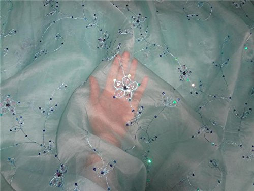 Puresilks 100% silk organza fabric 54 embroidered PKT 27[1]