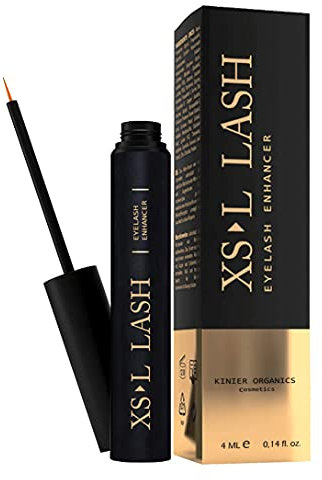 Siero Ciglia Allungante 4ml (4 mesi) - Infoltisce e Allunga Ciglia & Sopracciglia Lunghissime - Xsl Lash Efficace Ultra Rapido