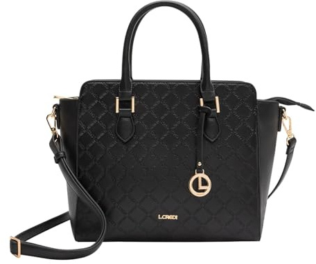 L.CREDI Women's FILIBERTA Handbag, schwarz