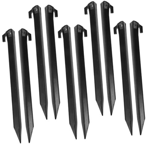VANZACK 10st Erdnagel Zeltspikes Zeltzubehör Zeltheringe Zeltpfahl Zeltcampingpfähle Zeltstangen Spike-Haken Pfähle Gartenpfähle Zeltpflock Erdspieße Dekorationen Strand