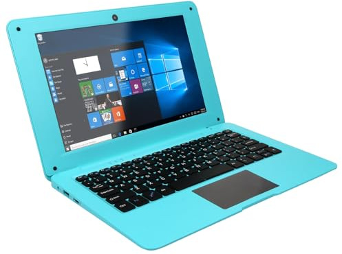 MQL-HDX Laptop portatile da 10,1 pollici, accesso a Internet, mini computer, semplice utilizzo in ufficio, più colori disponibili,Blue-3GB+64GB