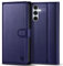 Kuafcase for Samsung A55 5G Case with 4 Card Slots Magnetic Closure Kickstand Shockproof Protective Phone Case for Samsung Galaxy A55 - Blue
