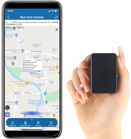 Winnes 4G Traceur GPS Étanche 50 Jours d'autonomie Suivi en Temps Réel, Mini Tracker GPS Magnétique Puissant pour Voitures Enfants Traqueur Fonctionne avec Abonnement, Aucune Configuration Requise