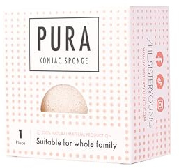 Sister Young Pura Konjac - Esponja blanca