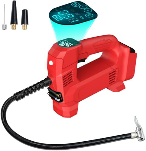 Cordless Tire Inflator Air Compressor for Craftsman 20V V20 Battery, Portable Handheld Air Pump with Digital Pressure Gauge for Cars Motorcycles Bikes Sport Balls(Battery Not Included)