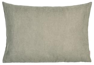 beties Farbton-Serie Kissenbezug ca. 25x35 cm Premium Uni kleine Kissenhülle aus deutschem Unternehmen, Chenille-Haptik in Raumausstatter Qualität - Greig-Taupe