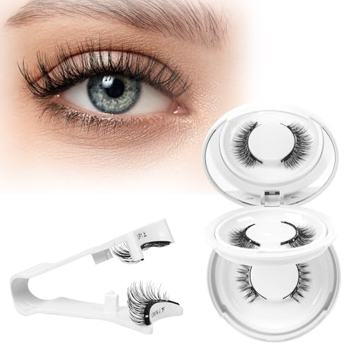 Cils magnétiques sans eye-liner, aspect naturel, avec applicateur, sans colle (SET-AN)