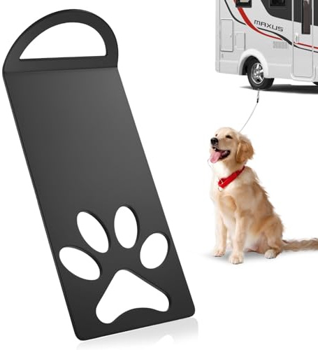 Plaque Piquet pour Chien, Ancre de Sol Chien, Ancrage au Sol Support de Chiens, pour Sortir en Voiture, pour Chiots et Chiens de Compagnie Camping Extérieur Accessoires