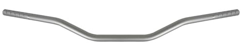 Guidon Accossato Silver en aluminium compatible avec KAWASAKI VERSYS de 2006 à 2024 (CC 650) - LE650E/e1*2002/24 x 0653 - Diamètre Ø22 mm - Pliage bas