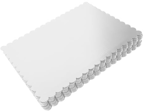 Cabilock Base per Torta in Cartone Ondulato Bianco 10x14 Pollici, 2mm Spesso, Resistente e Anti-Grezzo, Confezione da 20 Pezzi, per Esposizione e Eventi Domestici