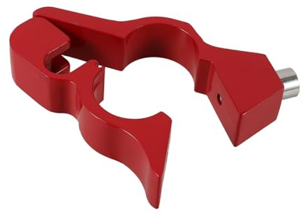 Cabilock Motorrad Griff Sicherheitsschloss Robustes Aluminium Legierung Diebstahl Schloss für Motorrad und Bike Stilvolles Rotes Design Langlebige Bullhorn Konstruktion
