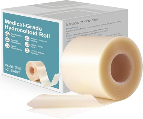 Rayyl Hydrokolloid Pflaster Rolle 5cm x 5M