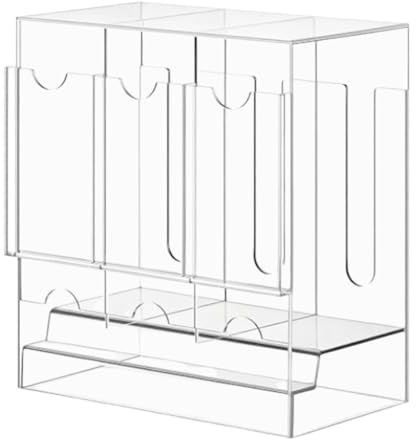 Generisch Booster Pack Case, 3-fach Acryl Booster Box für Sammelkarten, Platzsparender Aufbewahrung für Zuhause Büro Spielezimmer