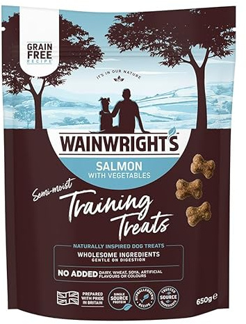 Wainwright's Salmon with Veg Semi Moist Dog Training Treats 650g