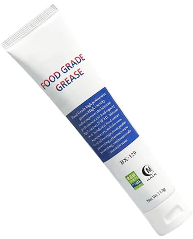 Grasa lubricante de alimenticio, 113 g, accesorios comerciales multiusos, lubricante para alimentos, para cortadoras, bisagras, rejillas de horno, válvulas, juntas, motores, máquinas