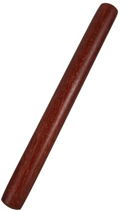 DINHEAROM Palo de Tai Chi de Madera Roja 33 Cm Resistente al Desgaste para Ejercicio y Entrenamiento de Kung Fu, Bastón de Tai Chi para Adultos Uso Diario en Artes Marciales