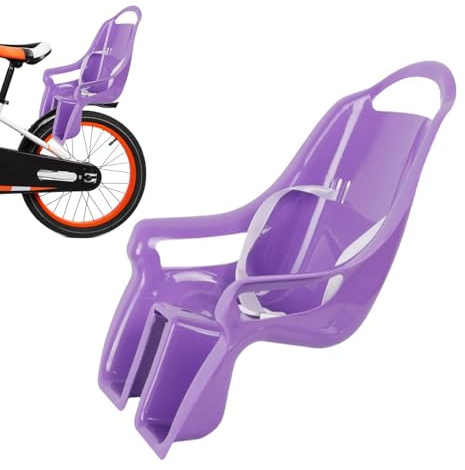 Fahrräder Puppensitz – mit Aufklebern, rosa Puppenfahrradrahmen | Dekorativer Fahrradstuhl, für Puppen, mit Aufklebern, Fahrradbefestigung, für Kinder, passend für Plüschtiere und Kuscheltiere