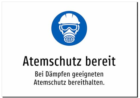 35835-DE-S-12 | Atemschutz bereit - Bei Dämpfen geeigneten Atemschutz