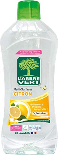 L'arbre vert Citron Multi-Surface Cleaner 1 L - set med 4