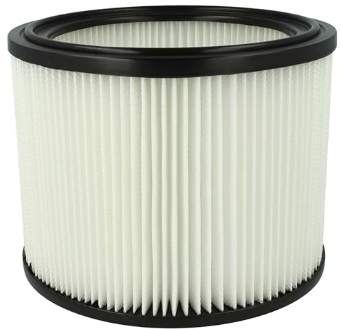 vhbw Filterelement kompatibel mit Bosch GAS 15 Nass-/Trockensauger | Feinstaubfilter, Papier / Gummi - Ersatz für Bosch 2607432024