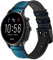 Mermaid Undersea Leather Smart Watch Band Strap For Fossil Hybrid Smartwatch Nate, Hybrid HR Latitude, Hybrid Smartwatch Machine Size (24mm)