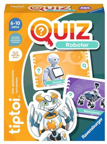 Ravensburger tiptoi 00164 frågerobot, frågesport för barn från 6 år, för 1-4 spelare