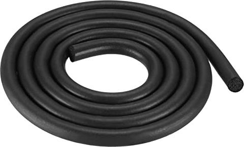 sourcing map Caoutchouc Mousse Joint étanchéité, 25mm Diamètre x 1m Long Rond EPDM Caoutchouc Décapage pour Bricolage Joint, Entrepôt, Tampons, Mousse Tubes, Artisanats, Maison Sceau