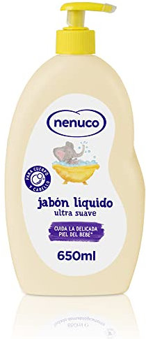 Nenuco Jabón Líquido Ultra Suave, con Aloe Vera, para Cuerpo y Cabello, 650 ml