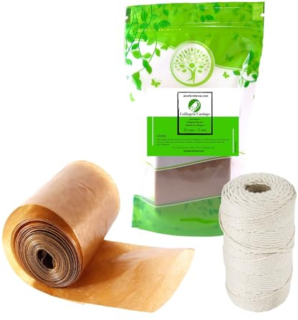 Collagen Casing 45mm/5mts + Cooking Twine 80mts - Sausage Casings, Cooking String