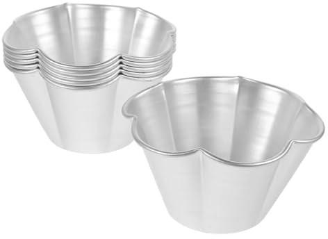 Zerodeko Set 6pezzi Cheesecake Stampo in Lega di Alluminio Resistente Distribuzione Uniforme del Calore per Mini Tortine e Dolci da Forno