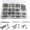 Rshuhx M5 M6 M8 Tornillos y Tuercas Tornillos de Cabeza Hexagonal Acero Inoxidable 304 Tornillos de Cabeza Cilíndrica Kit de Surtido de Sujetadores de Máquina 300pcs