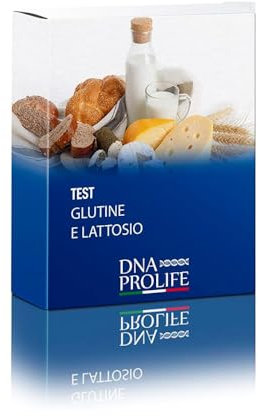 DIENNEA Prolife - Gluten- und Laktoseintoleranztest - Unverträglichkeiten bei 600 Lebensmitteln feststellen - Wohlbefinden steigern - Made in Italy