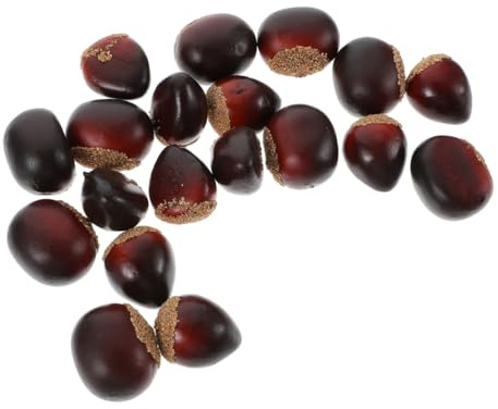 MAGICLULU 30 Pezzi Di Noci Finte Realistiche Castagne Finte Per La Cucina Frutta Secca Artificiale Decorazione Da Tavolo Per Feste