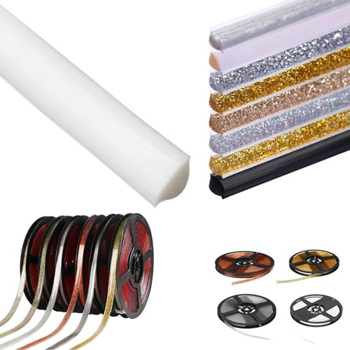 Inscrip 5M Flexible Viertelstab Deckenleisten Selbstklebend Sockelleiste Zierleisten, Wasserdichte Dichtungs Zierleisten für Wandkanten, Schrankkanten, Abschlussleiste,Deckenkanten (Weiß 15mm)