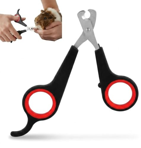 Baxnore Nagelknipser für Vögel, Nagelschere aus Edelstahl für Kleintiere, Papagei Nagelknipser, Wellensittiche Kätzchen Hamster Welpen Nagelknipser mit leicht zu greifendem Griff