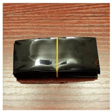XIAOGYYE Lot de 100 Manchons Thermorétractables En Pvc Pour Emballage Extérieur de Batterie/Black
