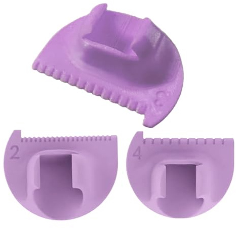 Lot de 3 guides de bord d'aiguille à coudre | Règle de doigt de couture, outil de mesure pour les débutants, matelassage, ourlets, coutures droites incurvées, aides à la couture en cuir pour des