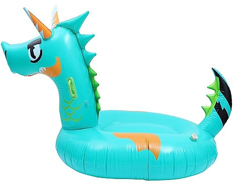 CIYODO Adult Floating Bed Portable Dragon Inflatable Swimming Mat for Pool Relaxation Comfortable Inflatable Floating Bed for Swimming Pool Toys