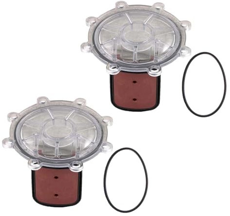 Lot de 2 bouchons de clapet anti-retour de rechange pour systèmes de pompes de piscine avec composant clapet et vis d'installation facile
