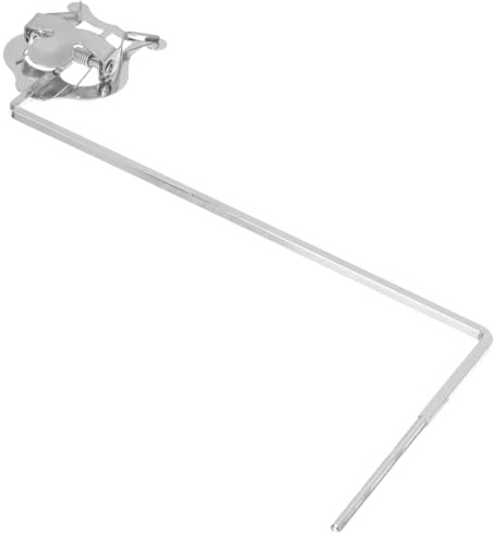 Tragbarer Bass Notenclip für Marschmusik, Eisen, Silber | Klemmclip Halter, Leicht und Robust, für Musik Beim Gehen, Kompakt zum Mitnehmen