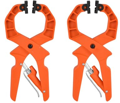 Fafeicy 2pcs Ratchet -Federklemmen, Starke Klemmung Einer Formverstellbares Nylonfaserverstärkte mit Flachen Kopfblöcken für die Holzbearbeitung für Holzrohrstärke
