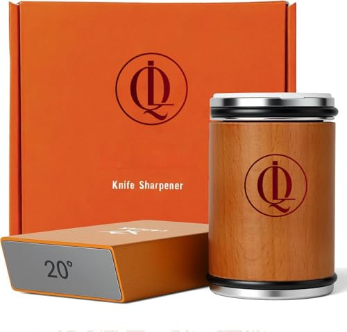 Kit d'affûtage de couteaux à roulettes pour couteaux de cuisine, aiguiseur de couteaux en bois de hêtre de qualité supérieure avec angles de 15° et 20°, cadeau élégant pour chefs et cuisiniers