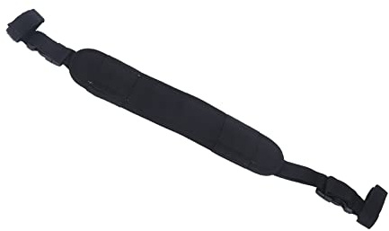 SPYMINNPOO Cinturón de Hombro con Compuesto, Tela Oxford Ajustable con Absorción de Impacto para Tiro con, Banda de Transporte para Todo Tipo de (Black)