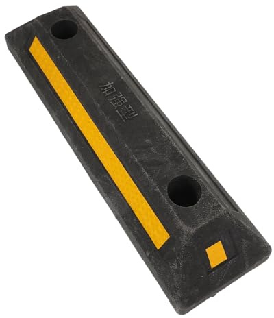 FOMIYES Fermaruota in Gomma Resistente per Auto e Camper Cuneo Stabilizzatore Antiscivolo per Ruote Blocco per Parcheggio e Rimorchi Accessorio Portatile per Garage e Aree di Sosta