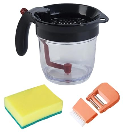 Conservazione dei nutrienti a maglia fine, strumento di separazione dei grassi, separatore di grasso per zuppa per salsa con funzione di facile versamento, utensili da cucina per casalinghe adult