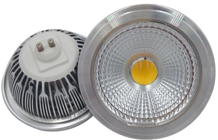 KJXP, Paket om 4, AR111/ES111 LED COB Spotlight 12w AC85-265V GU10/G53 | Multi Angle 30/40/60° Spotlight(Natural white,GU10)