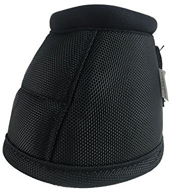 XMGreat Neopren Ballistic No Turn Bell Boots für Pferde, Pferde, 1 Paar (Schwarz, L)